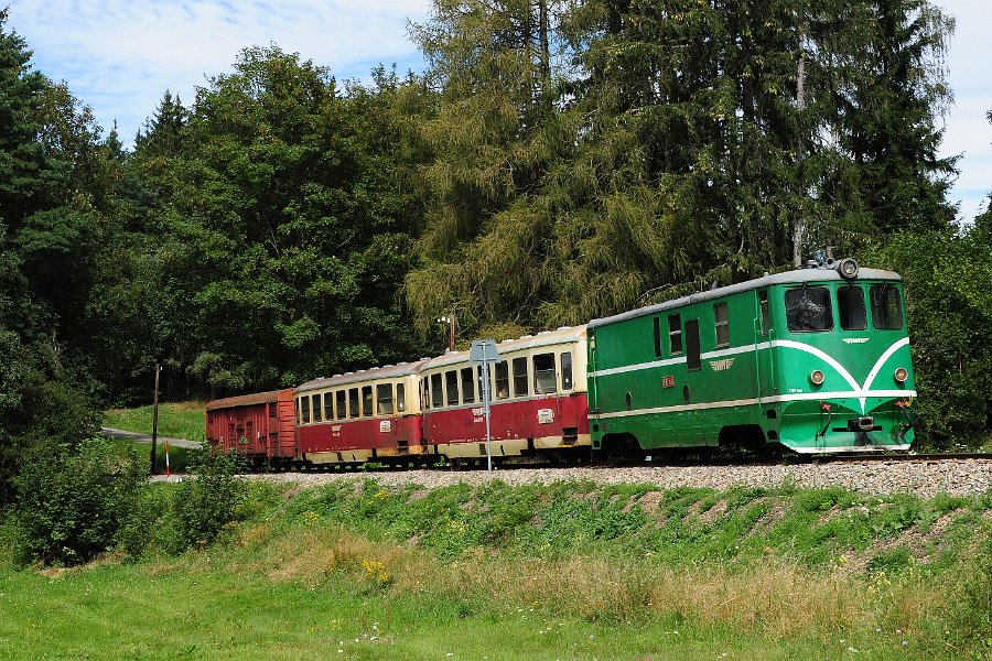 2020.08.27 JHMD T47.015 und T47.005 Jindřichův Hradec - Nová Bystřice (3)